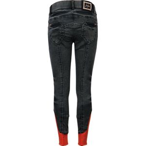 Harry's Horse Rijbroek Lyon Denim Full Grip Kids Jet Black - 152