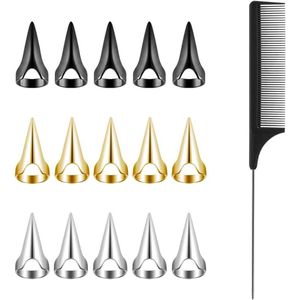 Provento - Set van 16 Herbruikbare Vlechtenringen voor Snel Haarvlechten - Vlechten Tool voor Vrouwen - Ideaal voor Verschillende Kapsels