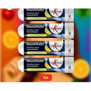 Lucovitaal Neusinhaler - Amalfikust Citroen - 4x Voordeelverpakking!