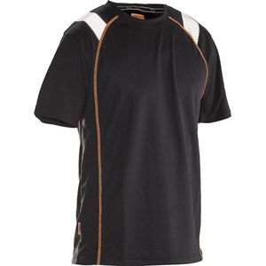 Jobman 5620 Spun-Dye Vision T-shirt 65562053 - Zwart/Oranje - XL