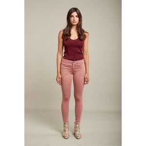 Broek Toxik3 normale taille oud roze slim fit