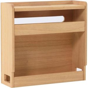 Wifi Router Opbergdoos - Houten Draadloze Router Organizer Rek - Box Power Cord Socket Opbergplank - Kabelmanagement En Organizer Box Voor Kantoor - Thuis - Natuurlijke Kleu