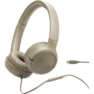 JBL Tune 530C USB-C - Bedrade On-Ear koptelefoon - Beige
