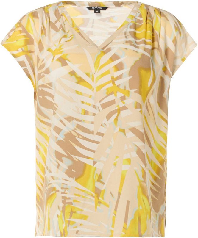 Blouse - Gevoerd - Viscose - Bloemenprint - Normale Pasvorm