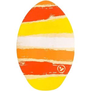 Yello 30"" Houten Skimboard Stripes - Voor Kinderen; Eindeloos Surfplezier