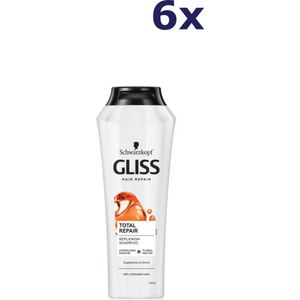 6x Gliss-Kur Shampoo – Total Repair 400 ml
