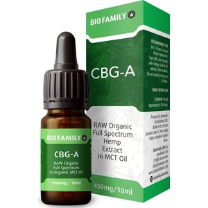 BioFamily Organic 4,5% - 450mg CBG-A RAW Full Complete Spectrum