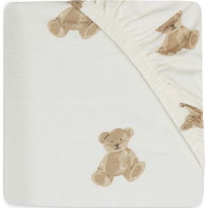 Jollein - Baby Hoeslaken Jersey (Teddy Bear) - Katoen - Hoeslaken Wieg - 60x120cm