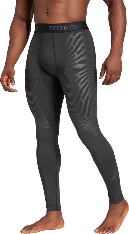 adidas - TECHFIT Control - Lange Legging - Zwart - Heren