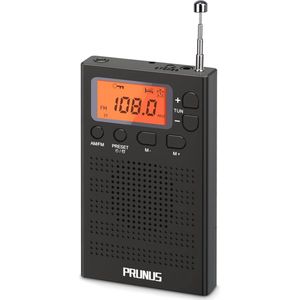 Draagbare Mini Radio met Wekkerfunctie en Voorkeurszenders - Ideaal voor Wandelen en Reizen
