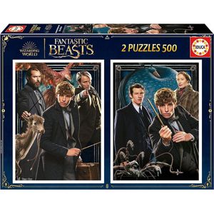 Educa - puzzel - 2 x 500 stuks - Fanatic Beasts