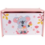 Mimi Koala Speelgoedkist, Roze - B58 x L36 x H40 - MDF