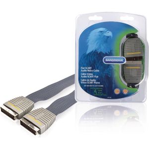 Bandridge - Bandridge Bvl7305 Platte Scart Audio Video Kabel 5.0 M - 30 Dagen Niet Goed Geld Terug