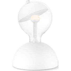 Home Sweet Home tafellamp Move Me - tafellamp Bumb inclusief LED Move Me lamp - lamp 17 cm - tafellamp hoogte 25 cm - inclusief E27 LED lamp - Wit