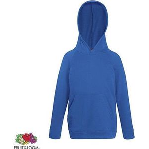 Fruit of the Loom Kids hoodie - Maat 128 - Kleur Royal
