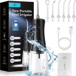 Equivera Waterflosser - Monddouche - Waterflosser Draadloos - Flosapparaat - Verwijderd Tandplak Eenvoudig