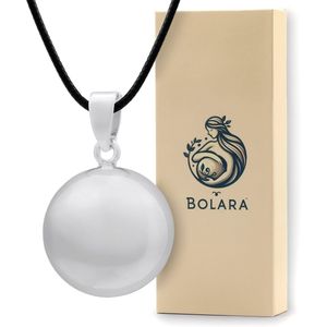 Bolara Zwangerschapsketting met Babybel - Zilverkleurig aan koord - 110cm + 5cm verstelbaar - Babyshower cadeau voor aanstaande moeders