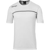 Kempa Emotion 2.0 Poly SS Shirt Heren Sportshirt - Maat XL  - Mannen - wit/grijs