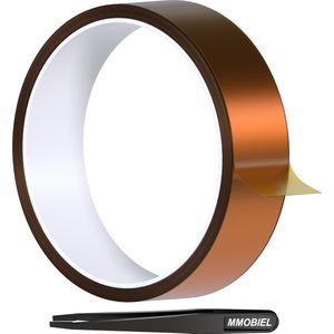 MMOBIEL Hittebestendige Tape (30mm x 30m) - Polymide Tape voor Sublimatie - Tape voor Hoge Temperaturen - Hittepers Transferpers Tape, ESD Elektronica Solderen, 3D Printen etc.