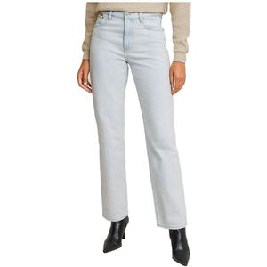 Dames High Waisted Straight Jeans