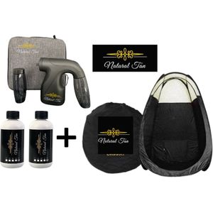 Natural Tan - Professioneel Starterspakket Cordless Tan Handy - Zwart