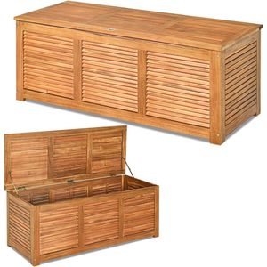 Nieuwe titel: Acaciahouten Opbergbox 179 liter Kussenbox - Tuinbox