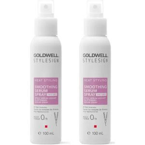 Goldwell Stylesign - Heat Styling Smoothing Serum Spray - voordeelverpakking - 2 x 100ml