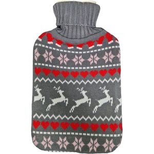 Warmwaterkruik – Kruik - Warmwaterkruik Met Hoesje – 2l – Jacquard