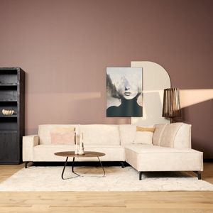 MySofa - Hoekbank Floris - Beige - Velvet