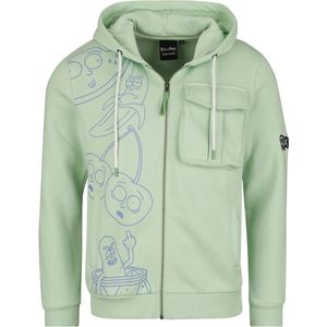 Rick And Morty Fruity Heren Vest met capuchon - lichtgroen - S