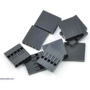 Dupont stekker Behuizing 5pin 10 stuks Pololu-1904