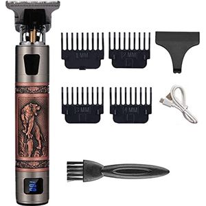 Professionele draadloze haarknipset met LCD-scherm voor mannen