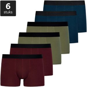 SNOCKS Boxershorts Heren, 6 stuks, Biologisch Katoen, Clean Zonder Logo