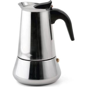 Weis Espressomachine 4 kopjes roestvrij staal - Espresso pot - Grijs