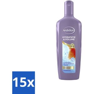 15 x Andrélon - Special - Hydratatie & Volume - Shampoo - 300 ml - Hydratatie Haar - Volume Haar - Droog Haar - Futloos Haar - Abrikoos Extract