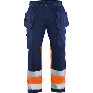Blaklader High Vis werkbroek met stretch 1558-1811 - Marineblauw/Oranje - D128