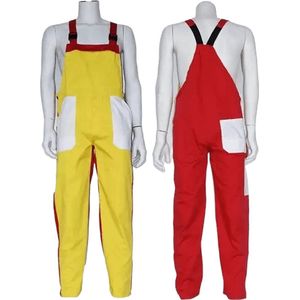 Tuinbroek Oeteldonk rood-wit-geel, maat 44