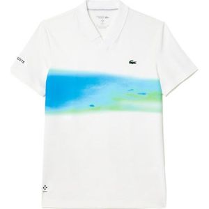 Lacoste Polo Shirt Sport Danill Medvedev Heren Wit
