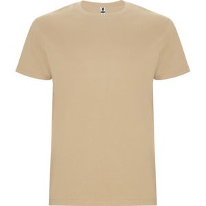 4 Pack T-shirts unisex met korte mouwen, 190 gram 'Stafford' Zand - XL
