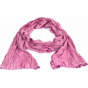 Sjaal - 180 x 70 Centimeter - 100% Polyester - Roze - Fashionable - Damesdingetjes