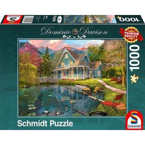 Schmidt puzzel Rusthuis aan het meer - 1000 stukjes - 10+