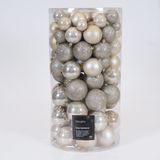 Decoris kunststof kerstballen goud 100 stuks