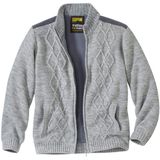 ATLAS FOR MEN - Gebreid vest met fleecevoering - Heren - Verkrijgbaar in grote maten - 4XL