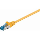 S/FTP CAT6a 10 Gigabit netwerkkabel / geel - LSZH - 1 meter