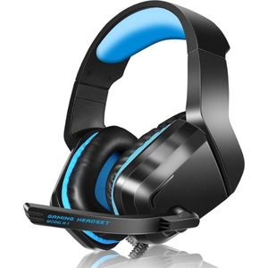 StayPowered Gaming Headset - Meeslepend 3D Surround Sound voor Ultieme Game-ervaring - Ruisonderdrukking - Omni Directionele Microfoon - Compatibel met PS5/PC/Xbox - Verstelbare Hoofdband - Blauw - Levering Sneller dan Aangegeven!