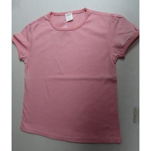 Dirkje - 3 Pack - T shirt - Meisjes - Effen - Geel , ecru , roze - 4 jaar 104