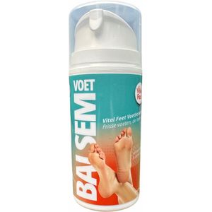 Vital Feet – Voetenbalsem – Hydrateert & Verkoelt – 100 ml – Tegen zweetvoeten, kloofjes & schimmel
