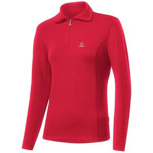 Loeffler Transtex Basic T-shirt Met Lange Mouwen Rood 42 Vrouw