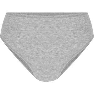 Hunkemöller Dames Lingerie Brazilian Highleg Cotton - Grijs - maat XS