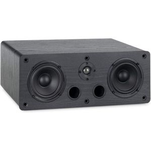 Boekenplankluidspreker - Multifunctionele Satelliet HiFi Box voor Surround-systeem en Home Cinema - 2-Weegs Full-Range Centerluidspreker met 40W RMS Vermogen - Zwart